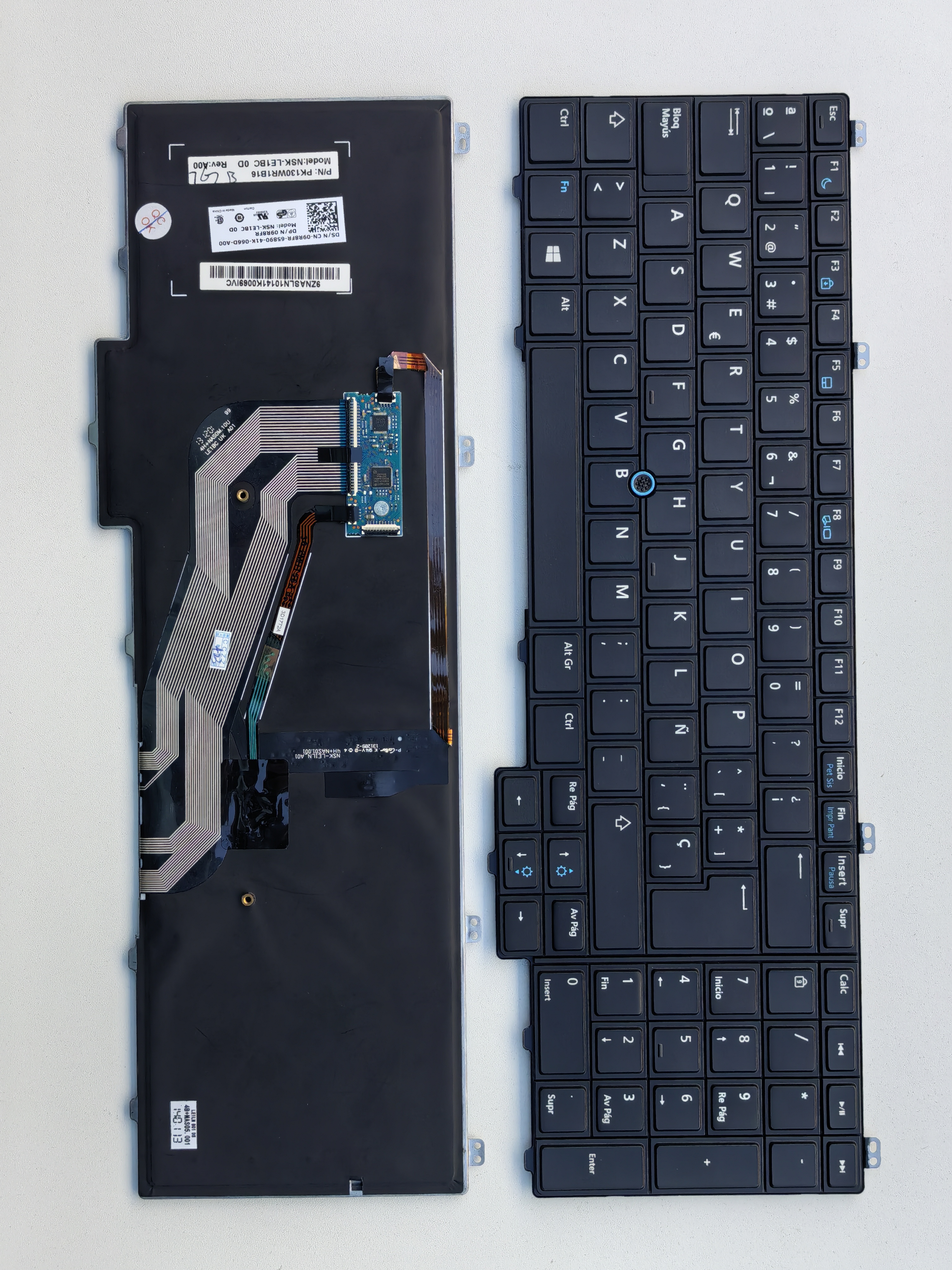 Picture of New Replacement Laptop Keyboard For DELL E5540 BLACK With Point Backlit (OEM) SP Layout